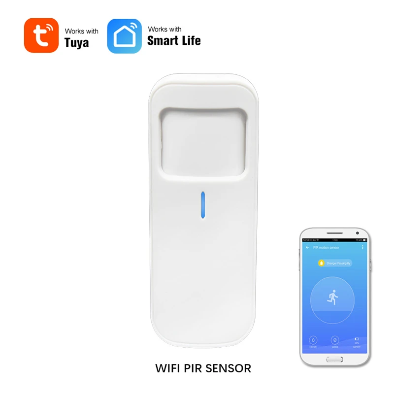 2022 new  Factory  price  Tuya Smart Home Security Wifi Pir Human Motion Sensor