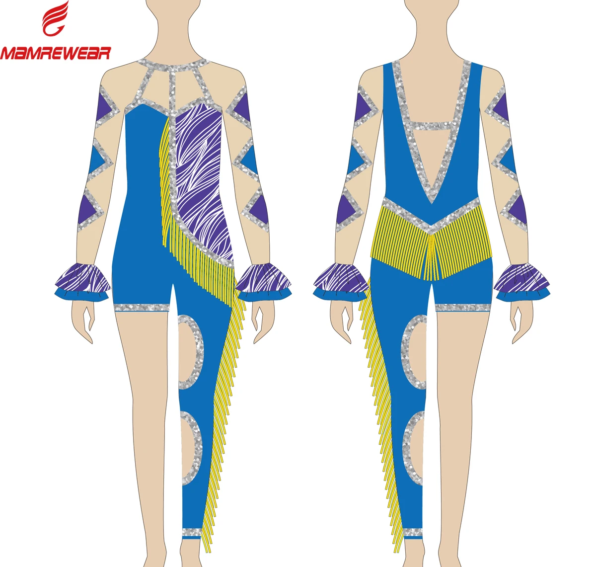 Custom Girl OEM Competition Training Team Performance Wear Cheerleading Dancewear Majorette Uniform Dance