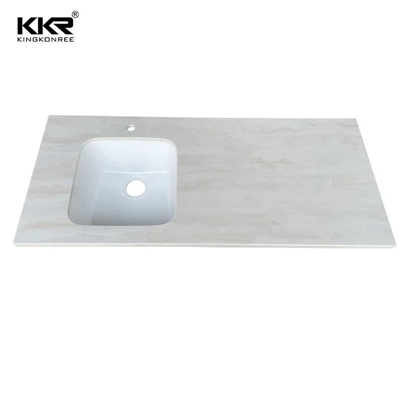 High quality pure modified artificial stone sheet big slab artificial marble acrylic solid surface sheet for kitchen countertop