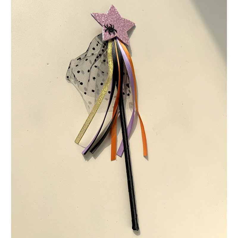 Princess For Kids Glitter Halloween Angel Magic Wands Pumpkin Shape Fairy Wands Party Princess  Angel Costume Star Wand