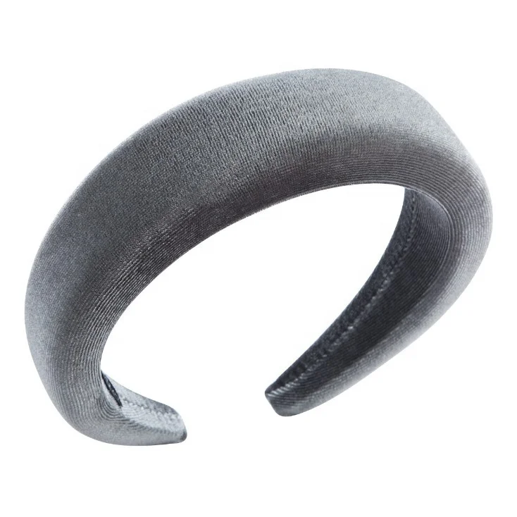 2019 women velvet padded headband crown colorful hair matador headband