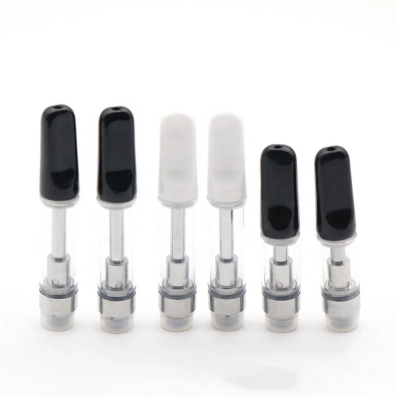 
Custom Logo 510 Screw Thread Universal Ceramic Core Atomizer 0.5ml Leak Proof Vape Cartridges 