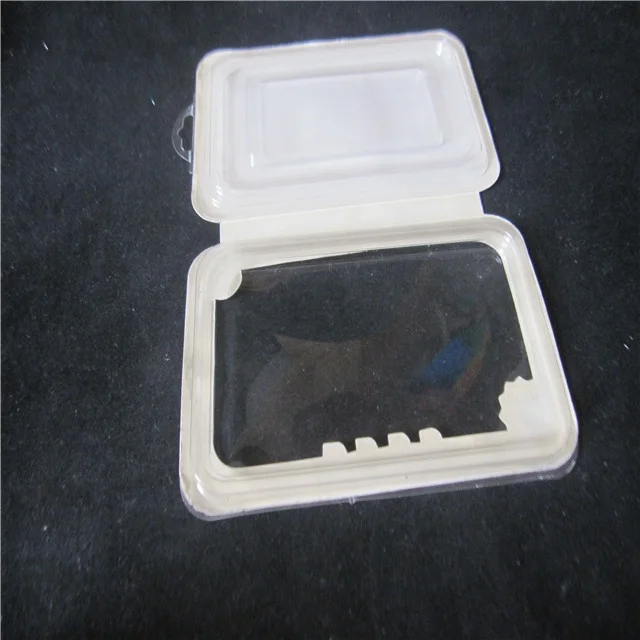 Custom heat seal double blister with  adhesive  paper  card