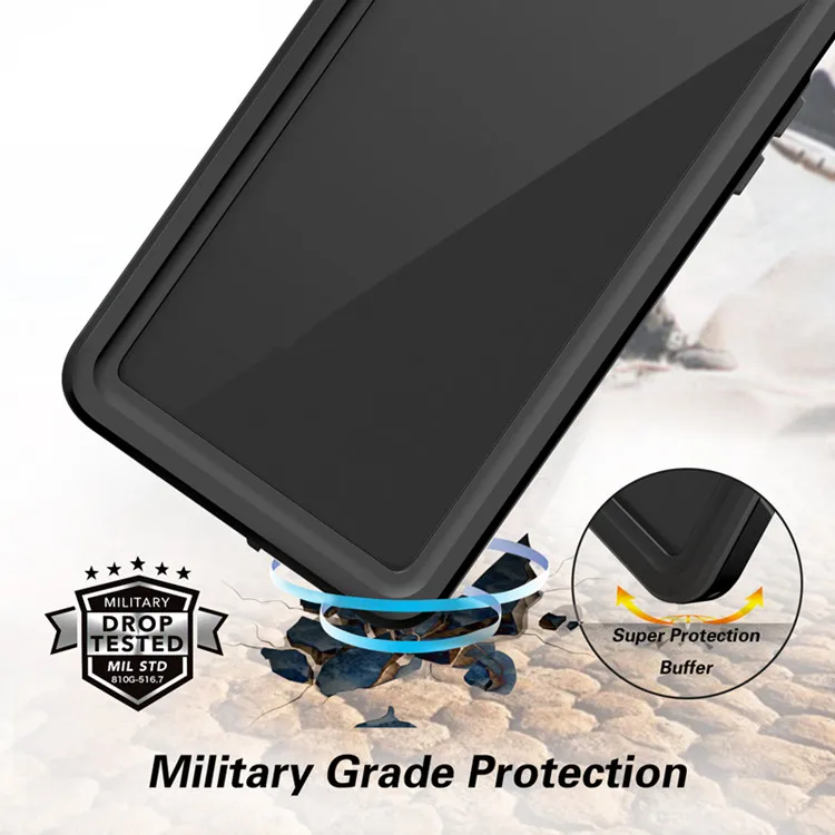 
2019 custom logo 360 transparent phone back cover TPU PC ip68 waterproof shockproof cell phone case for iPhone 11 pro max 