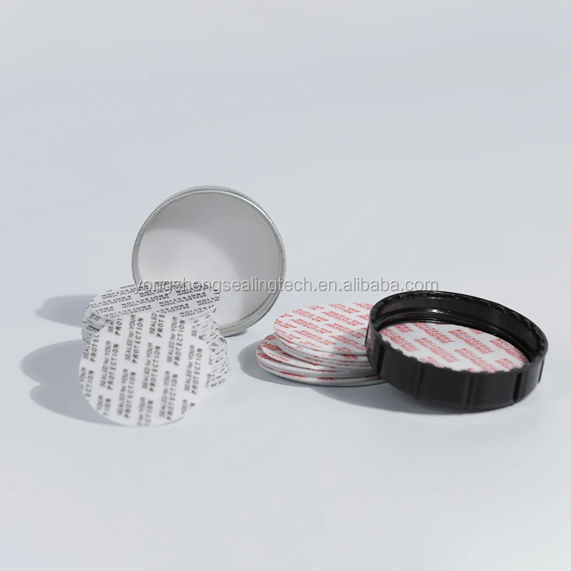 Free Samples Self Adhesive Seal Gasket Pressure Sensitive Foam Seal Liner for Bottle/Jar/Container Cap