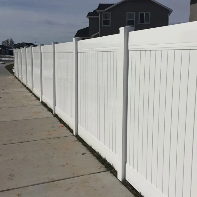 White Cheap 6 Feet Vinyl Fence Panels Privacy With Posts Wholesale 8Ft Garden Plastic Pvc Privacy Fence
