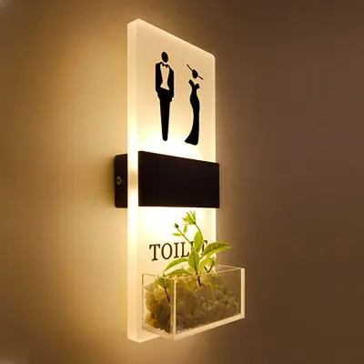 electronic toilet signe stick restroom sign