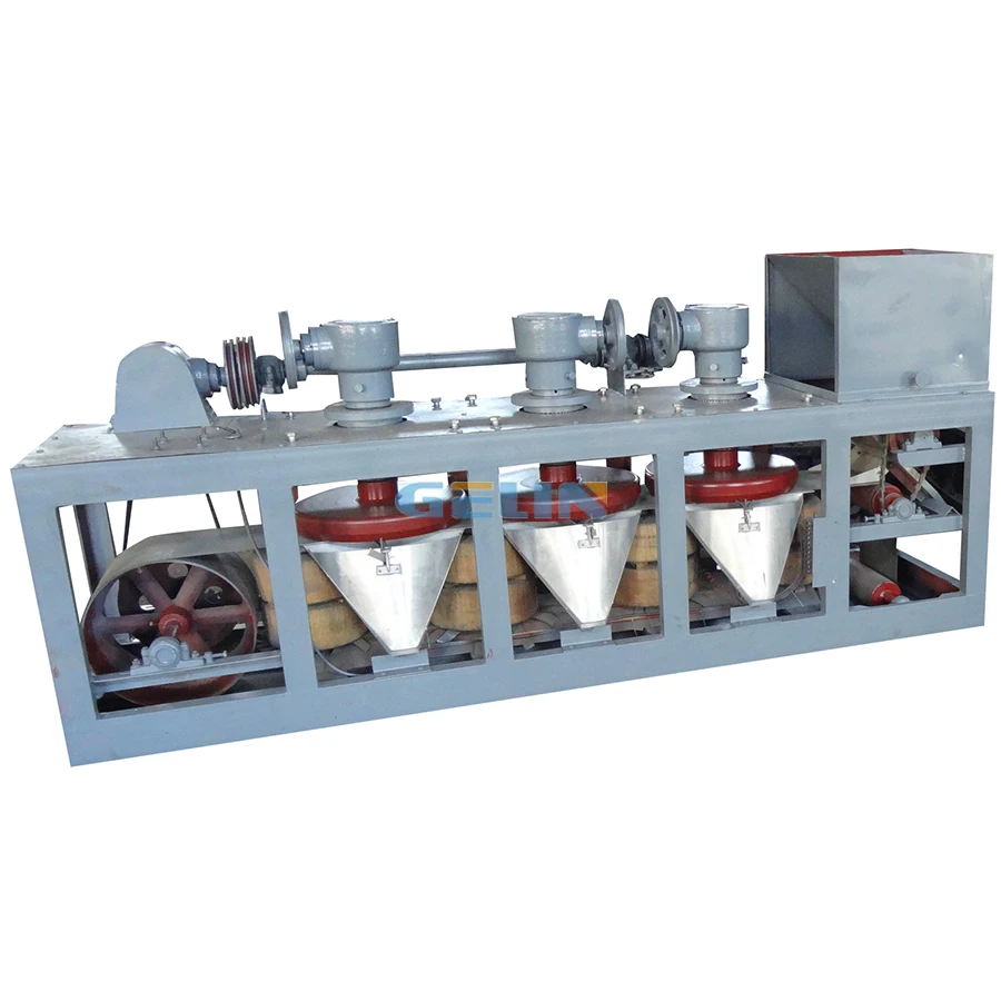 With reasonable price Dry Magnetic Separator for Ilmenite Coltan Iron Magnetic for Nigeria Mineral Three Disk Magnetic Separator