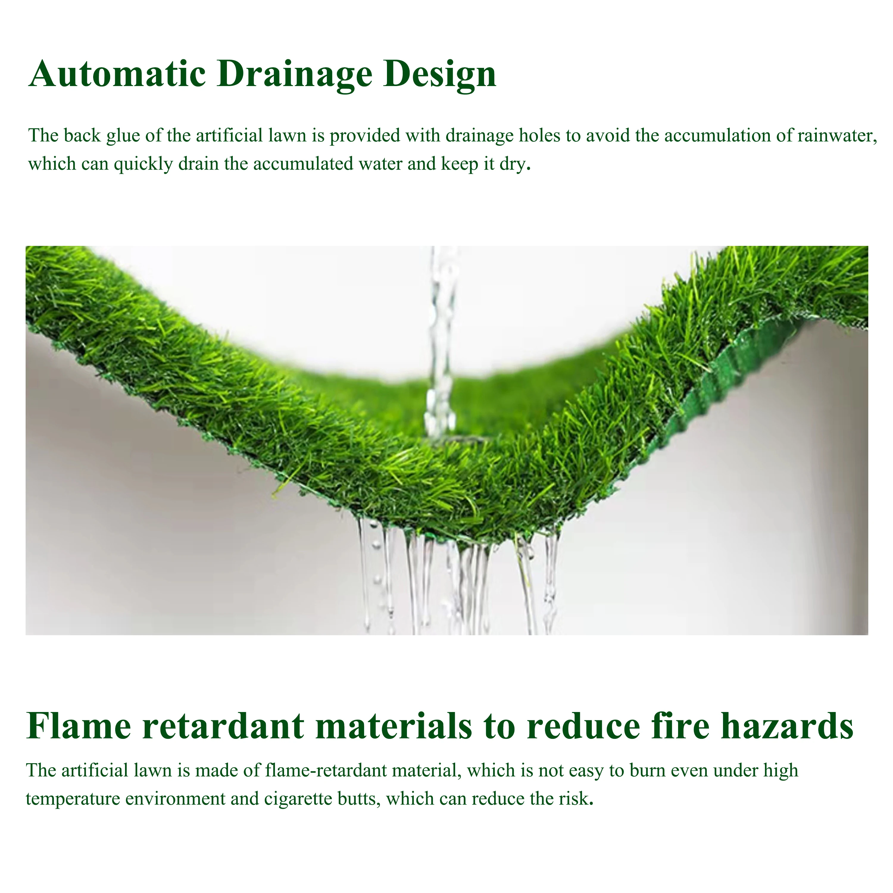 Artificial Grass lawn Customized Green Wall Landscaping synthetic turf grass  for garden soccer field