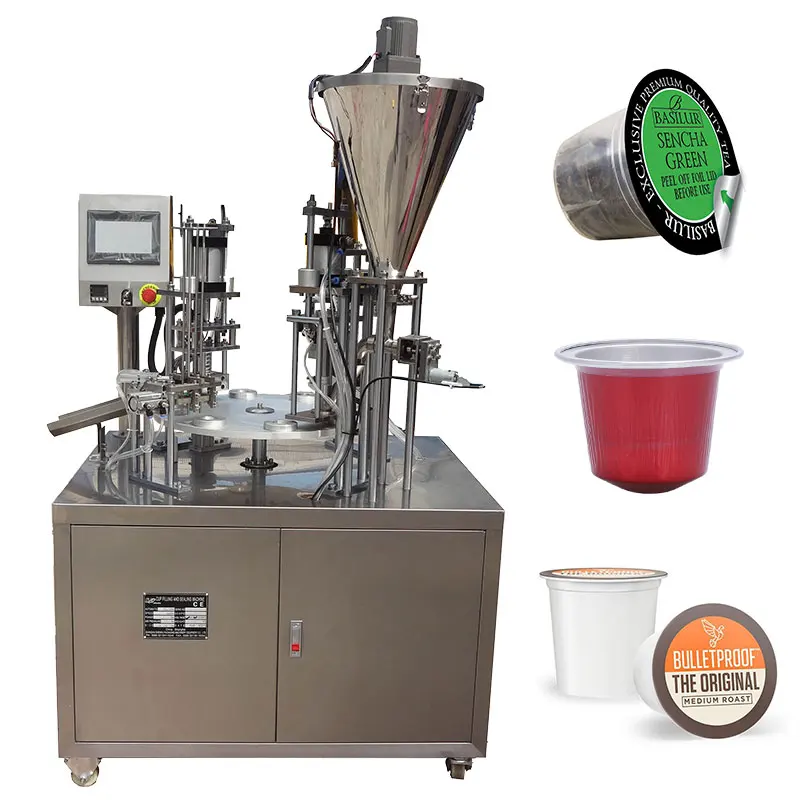 Cheap Price Automatic Rotary Coffee Capsule Filling Machine Nespresso Sealing Packing Machine