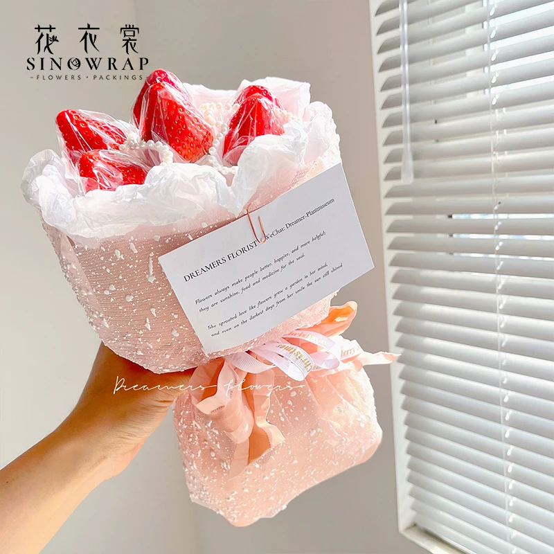 10pcs 50 x 50cm High-end Bling Bling Korean Flower Wrapping Mesh Flower Packaging Paper Net Yarn Wrapping Paper