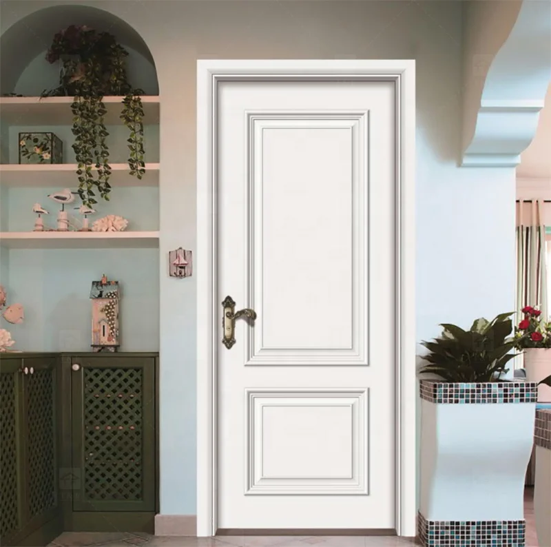 Роскошный дизайн современный отель деревянные дверцы со слитными плитами последние Внутренние белые двери для спальни