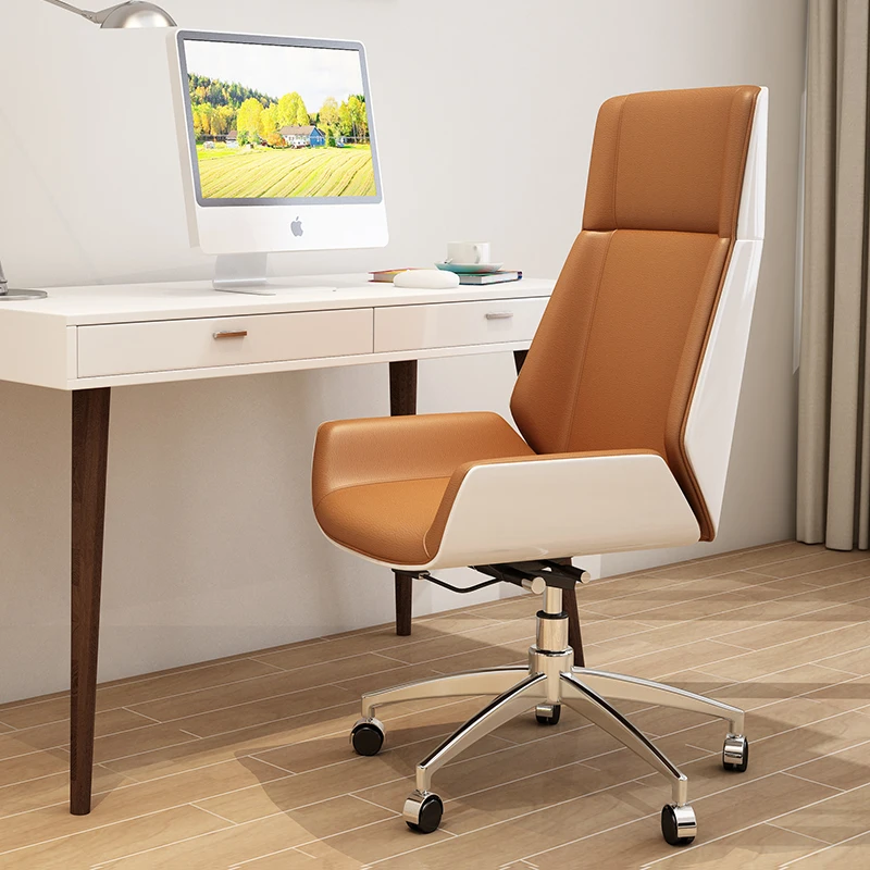 Современный поворотный кожаный офисный стул из bentwood для компьютера удобный конференц зала