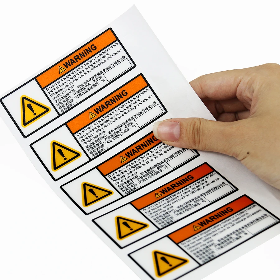 Printing Polycarbonate Front Control Panel Adhesive Label Sticker Packaging Labels for Shipping