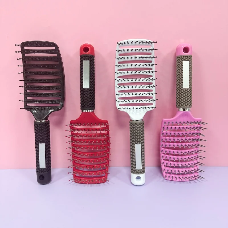 Wholesale Custom Logo Original Curly 4C Wet And Dry Hair Detangler Brush Detangling Hair Brush For Afro Black Natural Hair