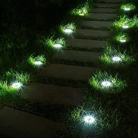 MAGGIFT 12 Pack Solar Pathway Lights Outdoor Garden for Patio Yard
