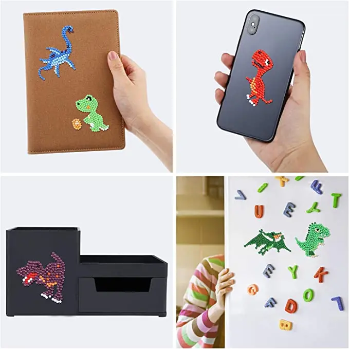 Hot selling Diamond painting kits for kids 5D diamond painting stickers DIY Diamond Mosaic gem stickers with dots