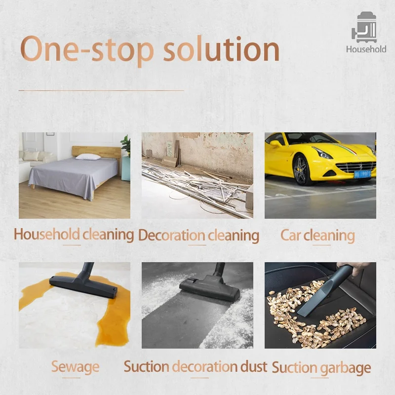 
Jienuo 15L Carpet cleaning machines wet dry vacuum cleaner 1200w with PP tank 