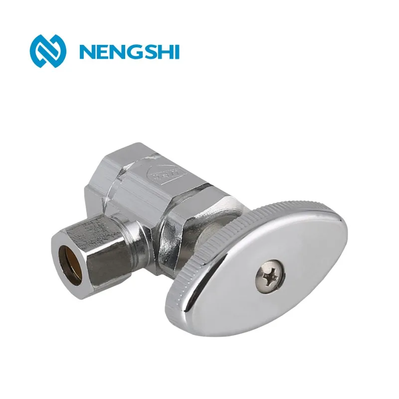 Латунный Угловой стопорный клапан NPT с ABS маховым колесом для рынка Южной Америки 3/8 дюйма FX3/8 дюймов C,1/2 дюйма FX3/8 дюймов C