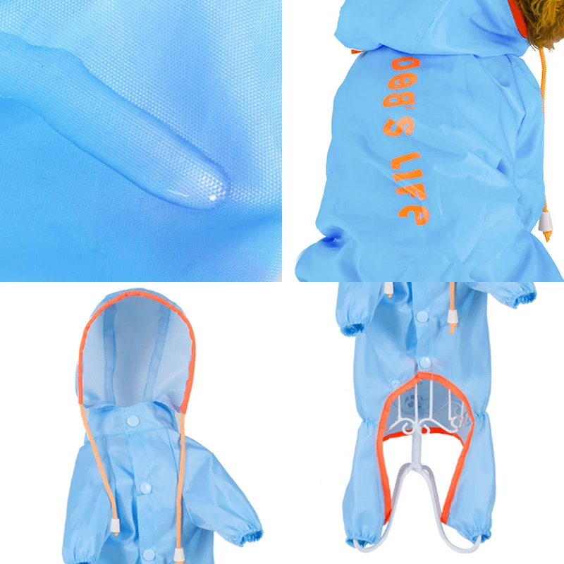 Dog Raincoat Dogs Clothes Rain Coat Wholesale Custom Soft Fabric Coats Pets Waterproof Accessory Outdoor