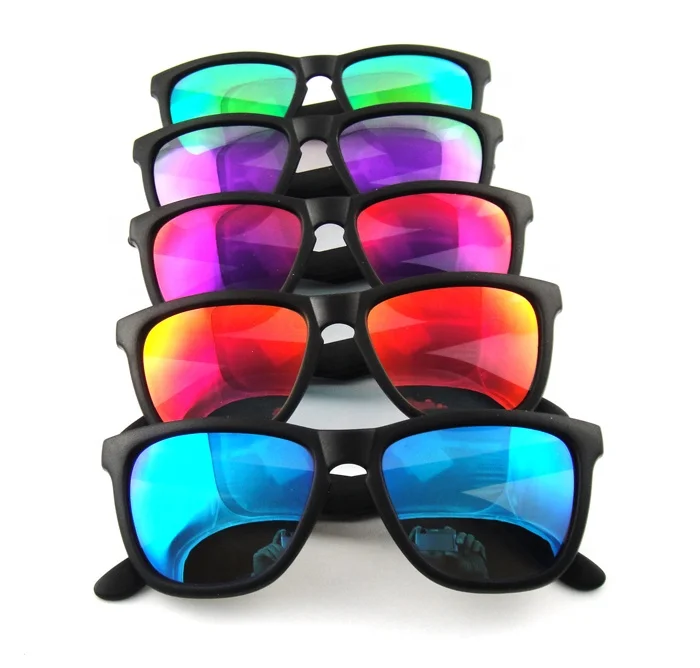 Free samples metal hinges plastic sunglasses mirror lenses
