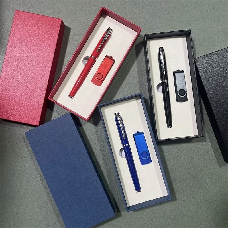 2 in 1 USB Flash Drive Pen Set with Custom Logo Promotional Business Gift Sets Promotion Corporate Items