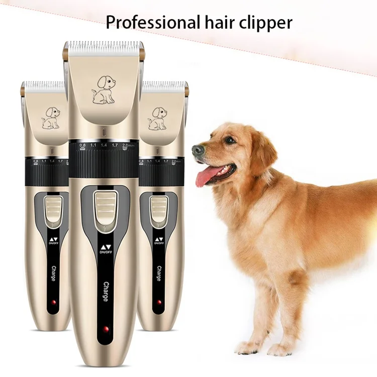 Safe Sharp Blade Low Noise Electric Quiet Rechargeable Cordless Pet Cat Trimmer Dog Hair Shaver Machine With Color Box Packaging