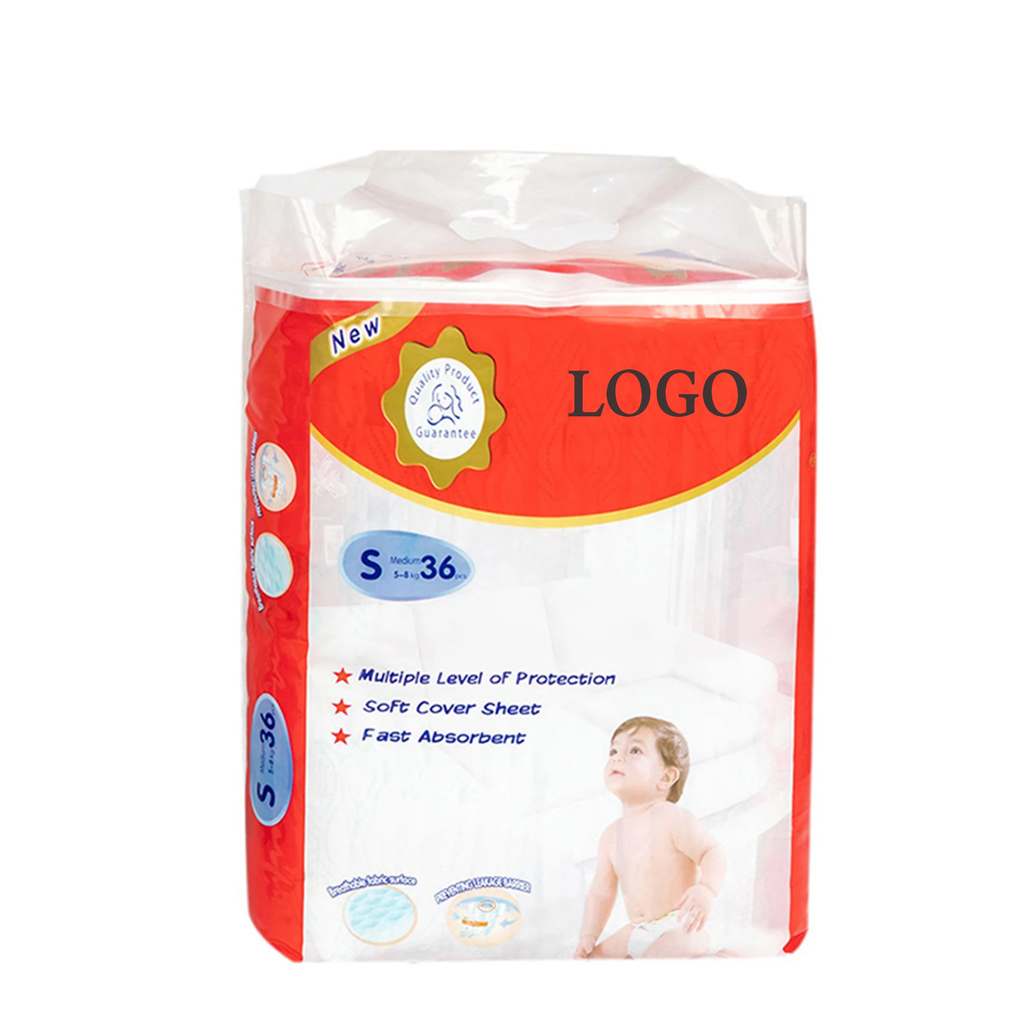 High quality OEM super thick disposable super Efficient water  absorption absorbent and breathable long lasting dry baby diapers