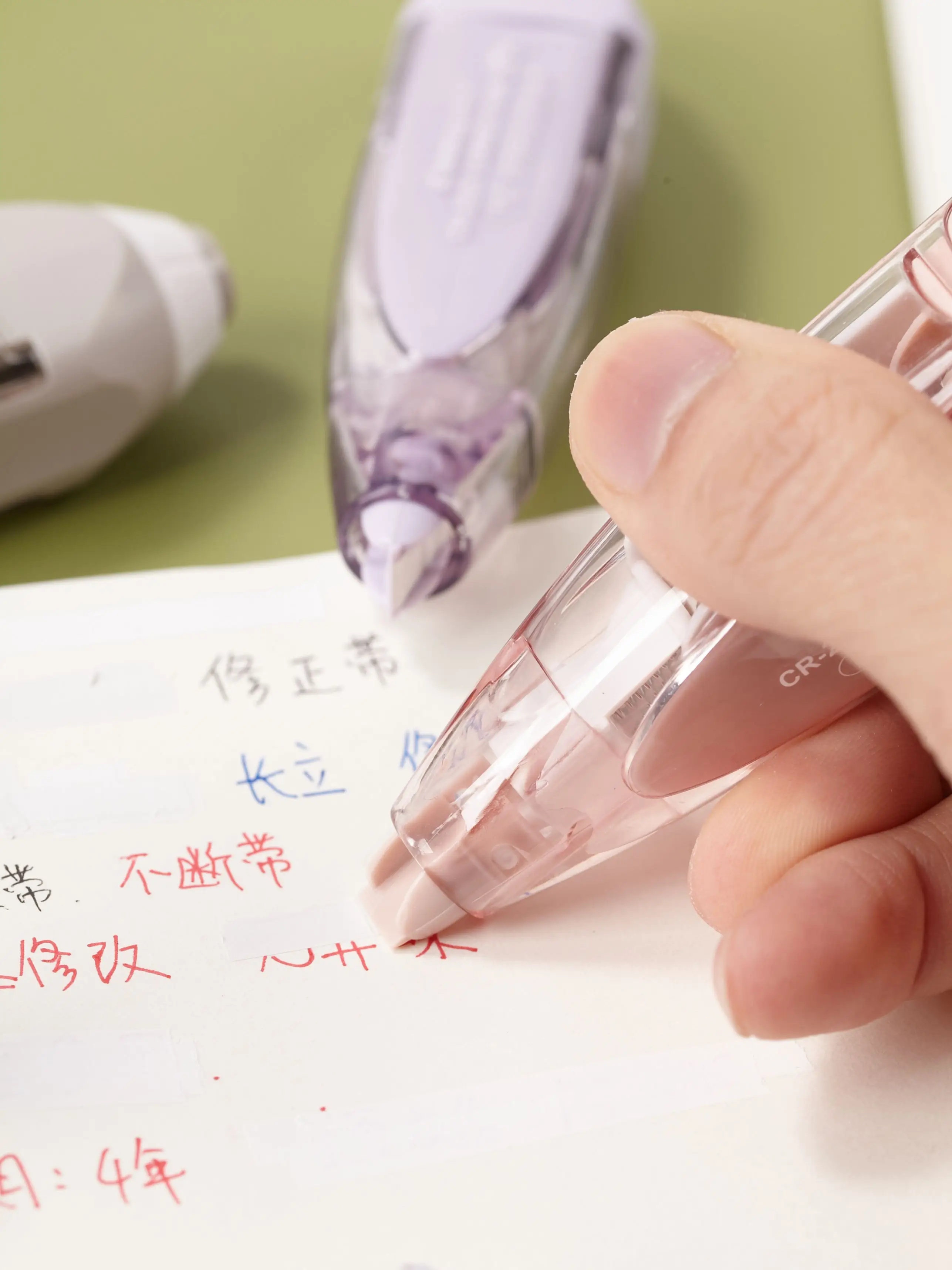 New Press Type Pen Style custom stationery Correction tape student corrector transparent  Refill whiteout correction Tape