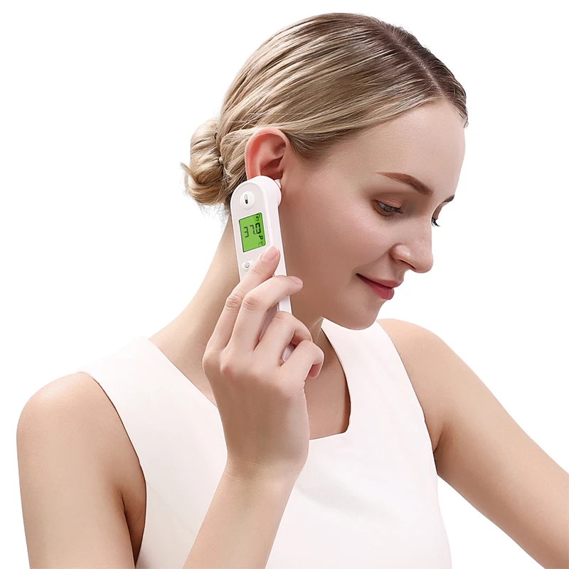 RoHs medical touchless ear ir infrared gun digital non-contact laser fever temperature thermometer