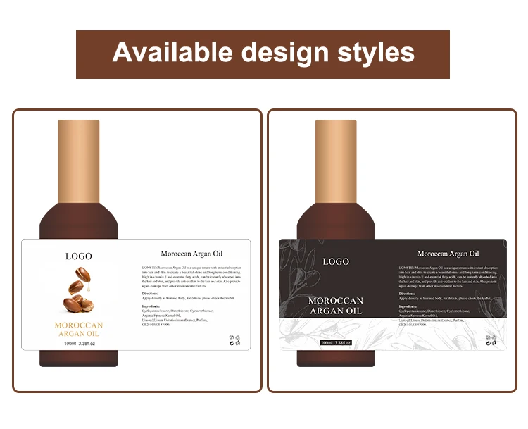 Private Label Organic Hair Repair Treatment Natural Argan Oil Morocco Hair Serum Oil for Hair