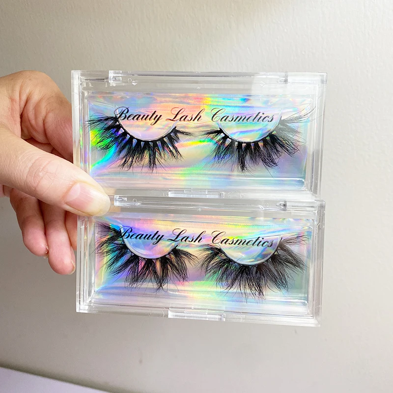 Free samples best selling product wholesale lashes fluffy 25mm mink eyelash packaging lash box vendors