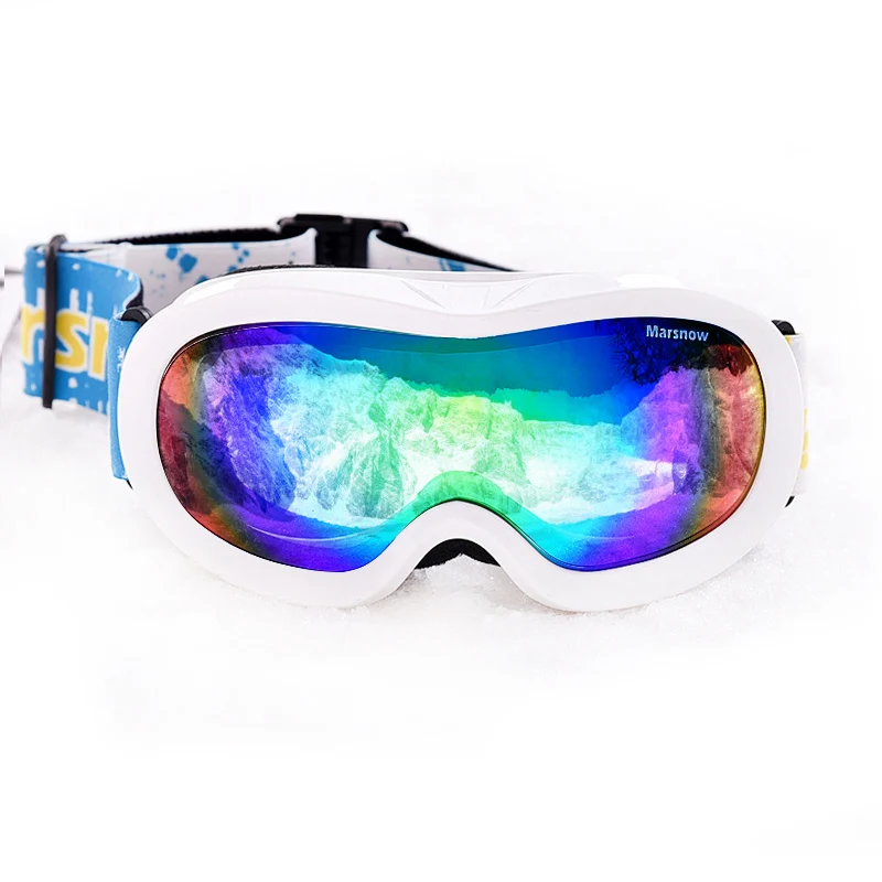 Anti-fog teenagers ski goggles OEM children wholesale sports glasses