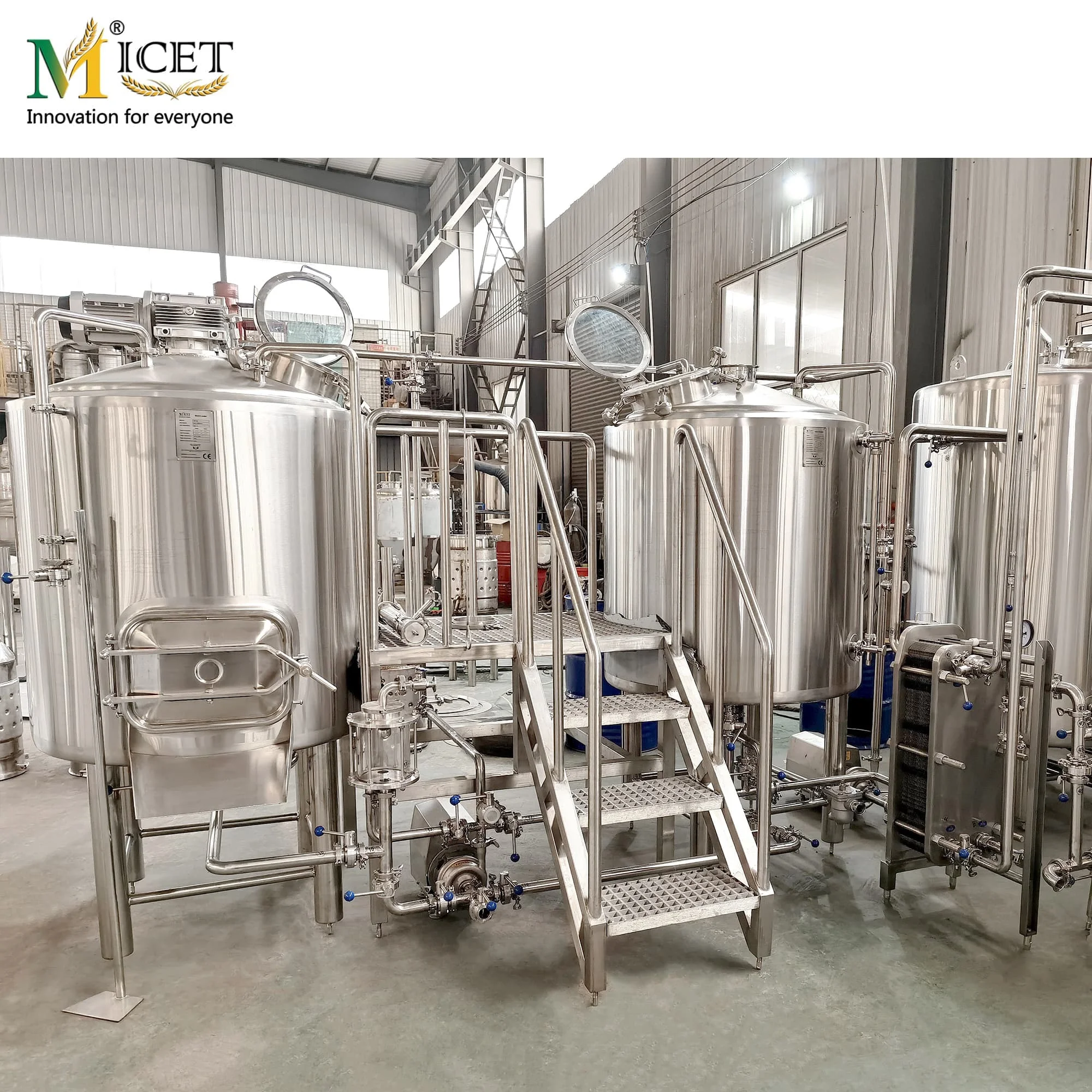 Электрическая пивоварня объемом 500 л автоматическая Пивоваренная