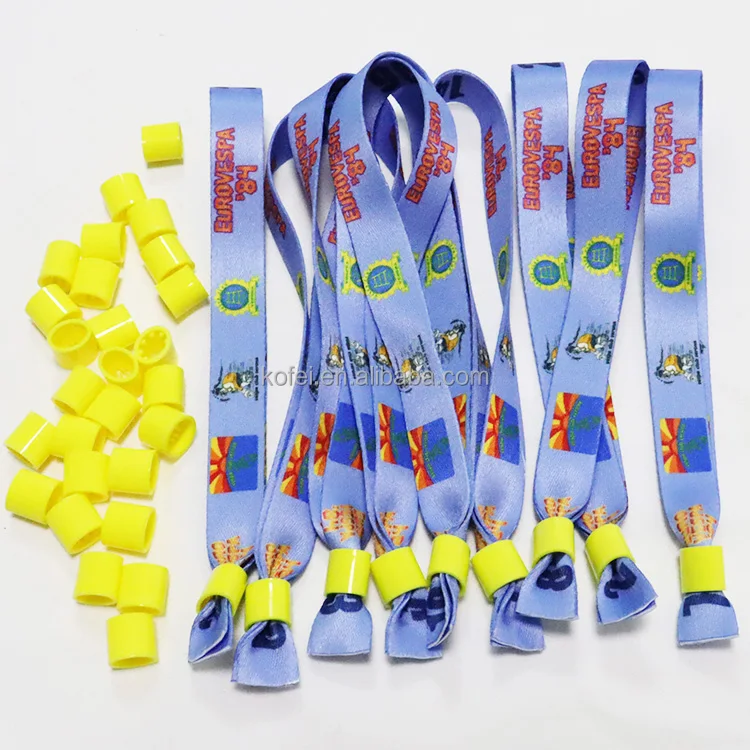 High Quality Personalized Custom Sublimation Bracelets Your Own Polyester Wristbands With Message or Logo, Fabric Wrist Band