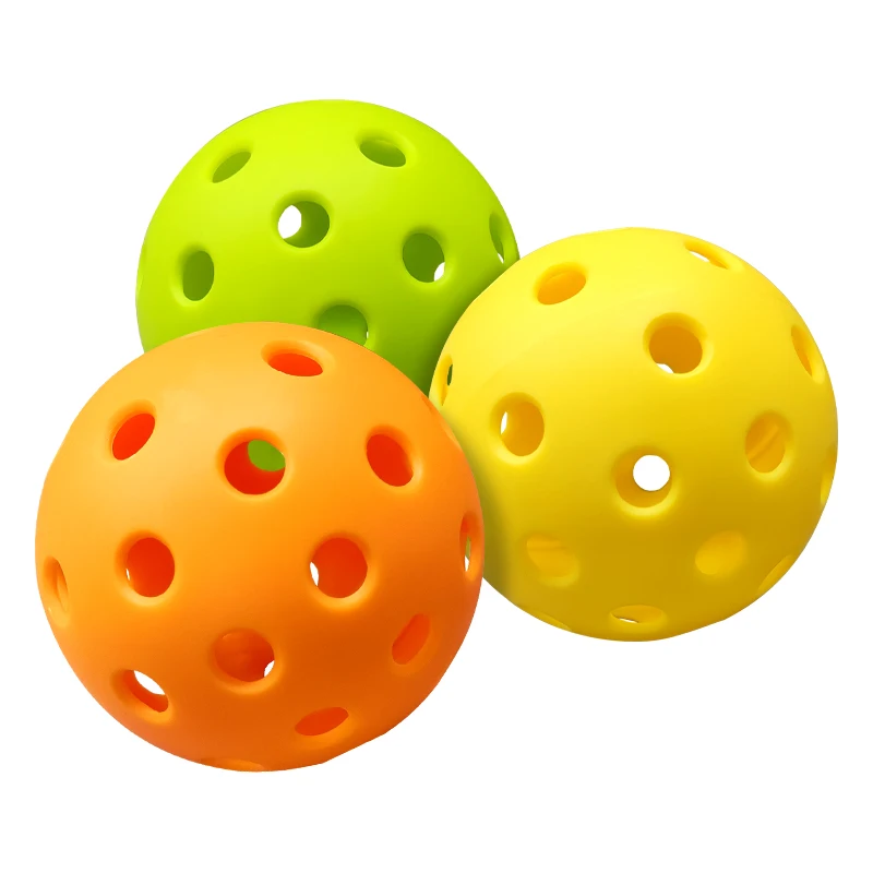 Goods High Quality USAPA Pickleball Factory Outdoor Pickleball Balls Durable Plastic 26-Hole 40-Hole Pickleball