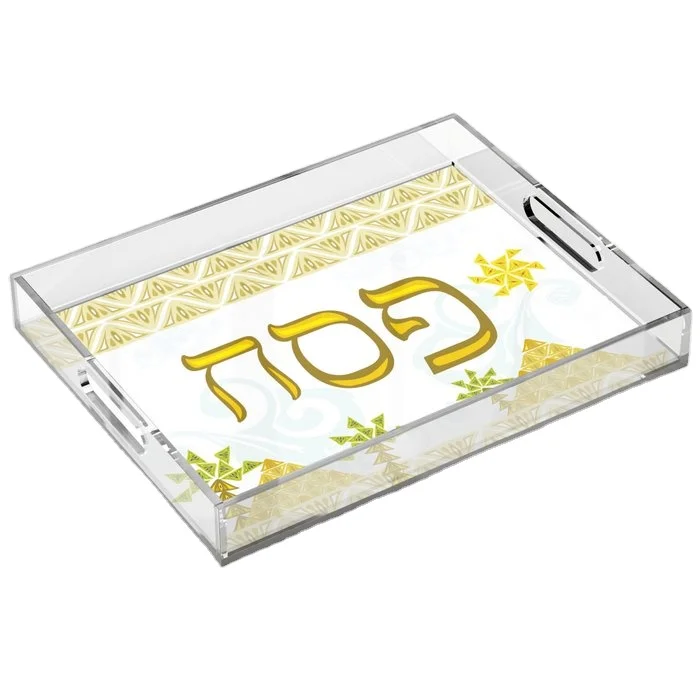 Custom Lucite Acrylic Tray with Bottom insert Photo Organizer Insert