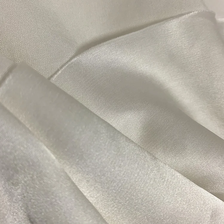 65% Rayon 35% Silk Half-Bleached Silk Satin viscose Fabric