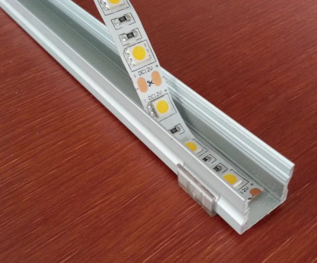 Widely used Aluminum LED Profile without flange for  Flexible LED Strip Lighting