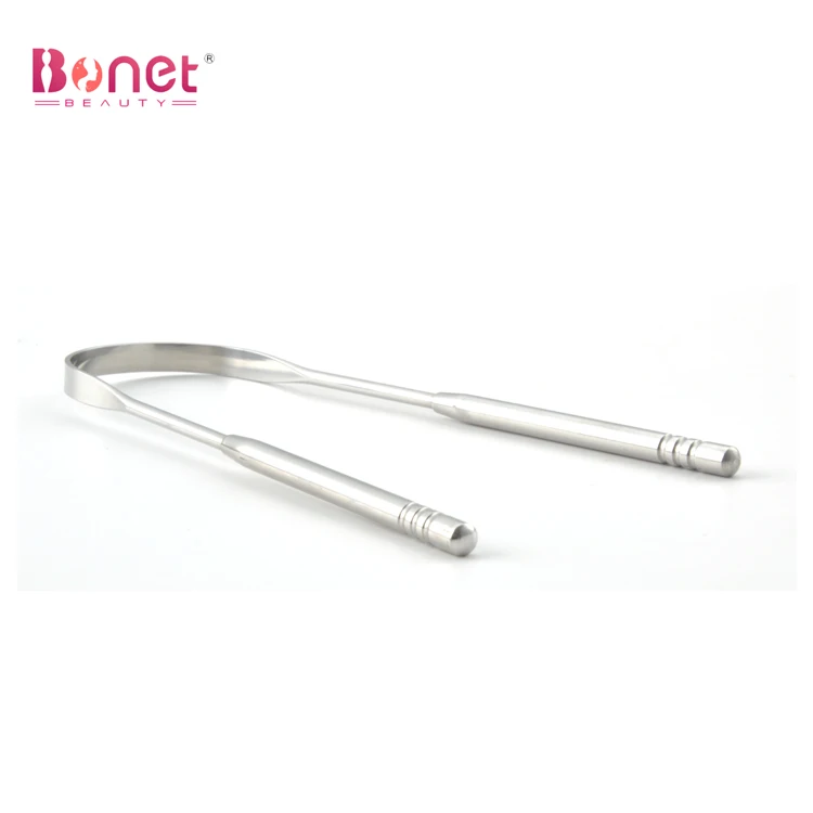 Clean Up The Mouth Oral Tongue Cleaner Brush Hygiene Care Stainless Steel Copper Tongue Scraper For Adult Wood Tongue