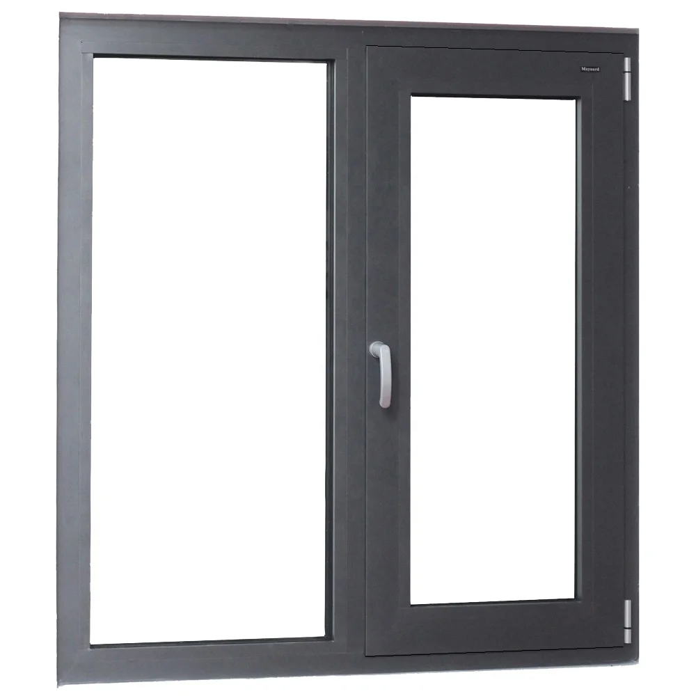 Australia standard hinged windows double glass black windows casement window