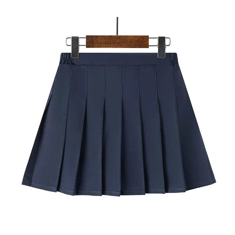 I-0397 Girls Skirts Autumn Vintage Pleated Plaid Skirts School Teens Girl Spring School Girl Short Skirt
