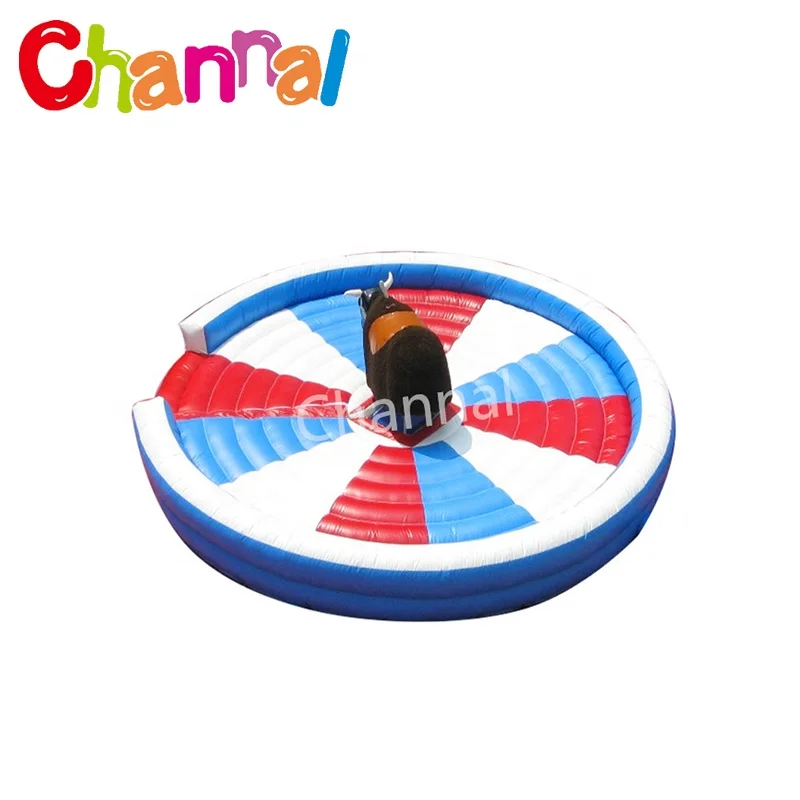 Popular kids Riding Machine Game Rodeo Inflatable Mechanical Bull For Sale