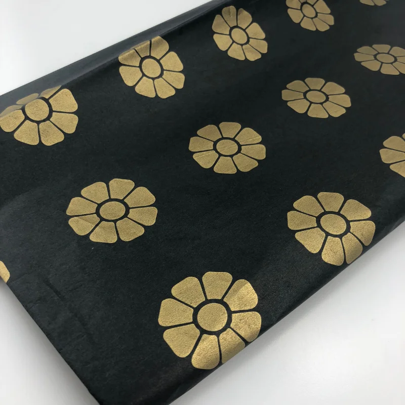 Metallic Wrapping Paper Tissue Custom Logo Tissue Paper Acid Free 17gsm Wrapping Metallic Gold Silk Paper