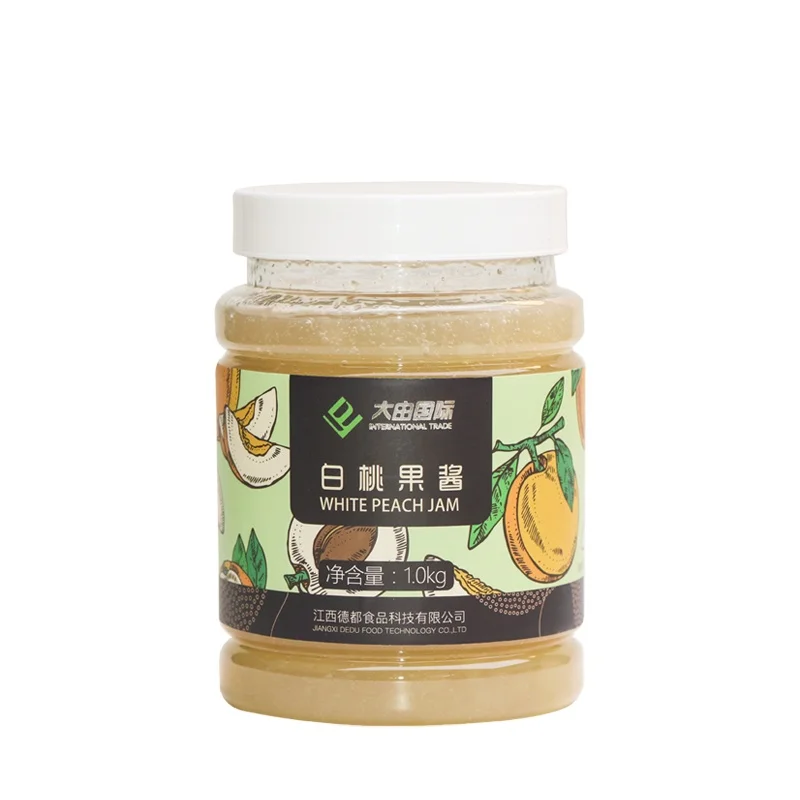 1kg Dayou White peach jam For Shop And bar Stores Bubble Tea Ingredients