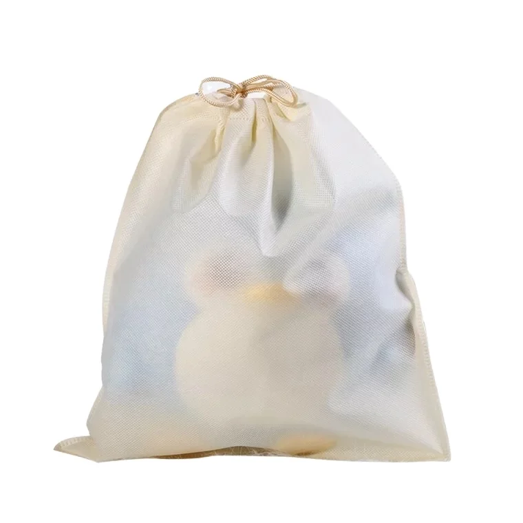 New custom environmentally friendly cloth drawstring bag products 45*55CM cotton drawstring bag