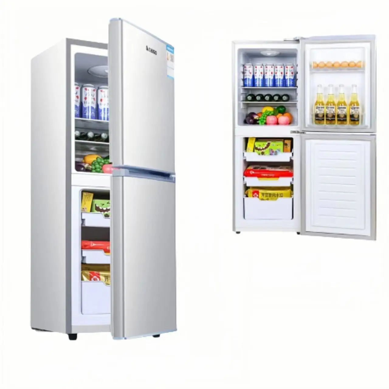 138L Бытовая полная емкость 38L-169small чистый ароматизатор Холодильный холодильник с двойной дверью