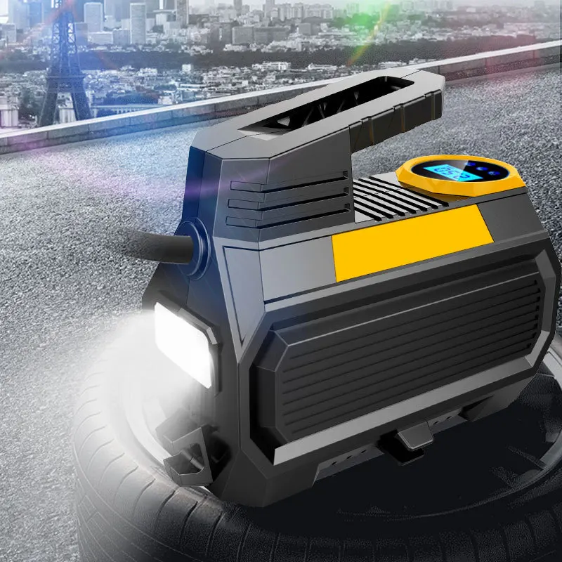 High quality 12V car air pump portable tire digital display