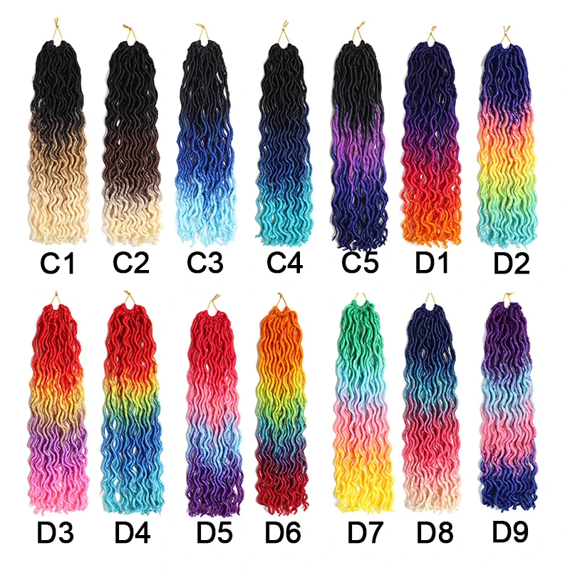 vendors aliexpress Long Gypsy Locs dreadlocks braids for african hair Ombre Goddess faux locs Gypsy Locs