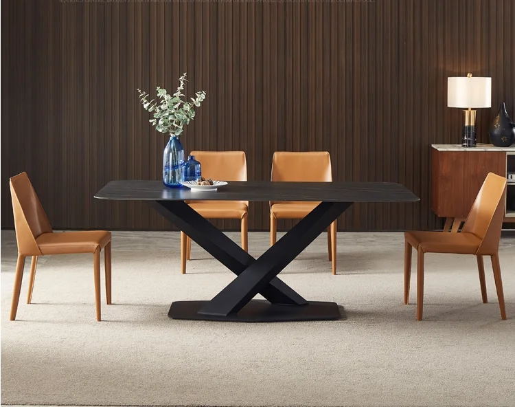 Factory Price Brushed Square Stainless Steel Coffee Bench Table Dining Table  Living Room Metal Furniture